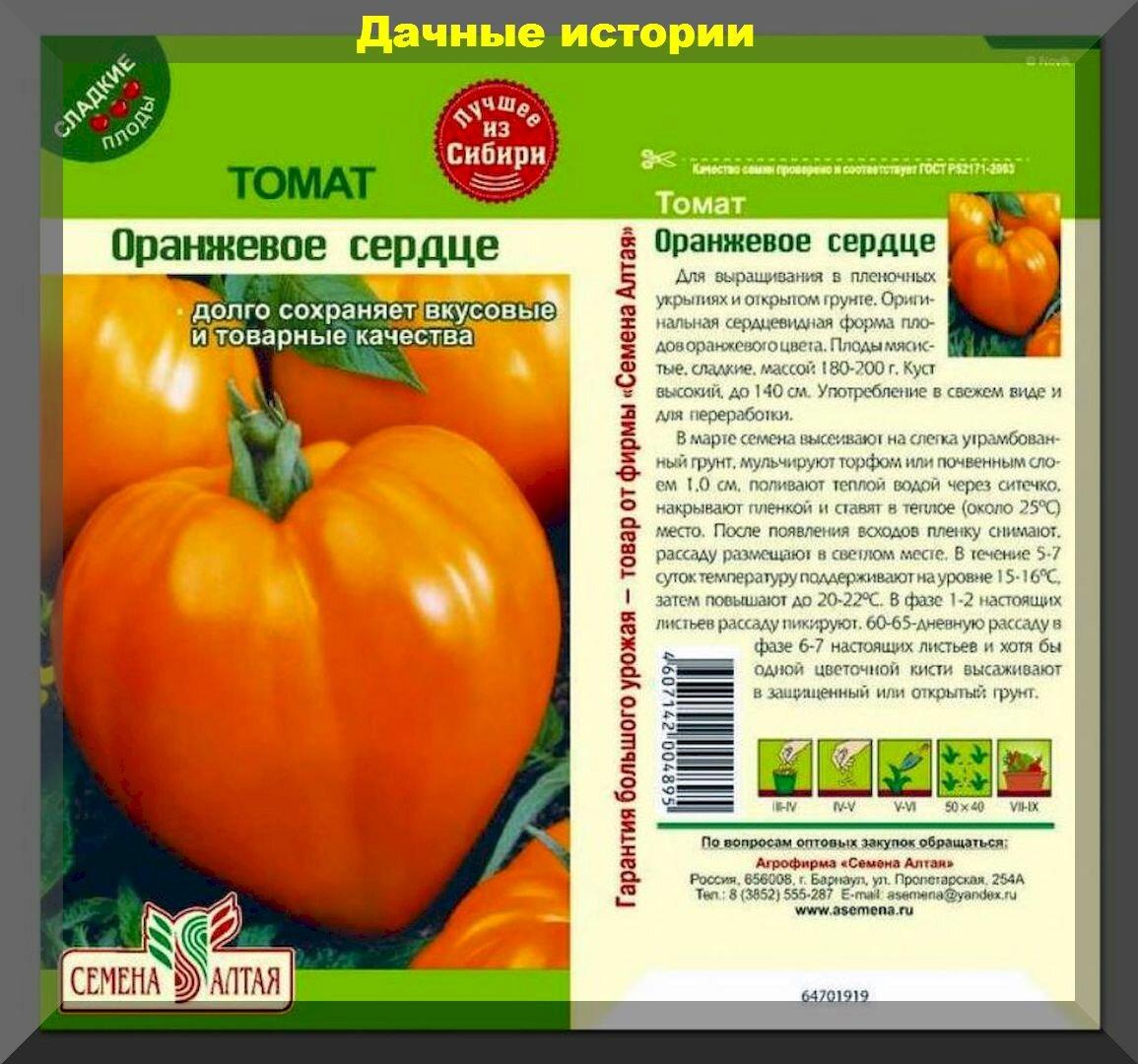 оранжевые сорта томатов фото